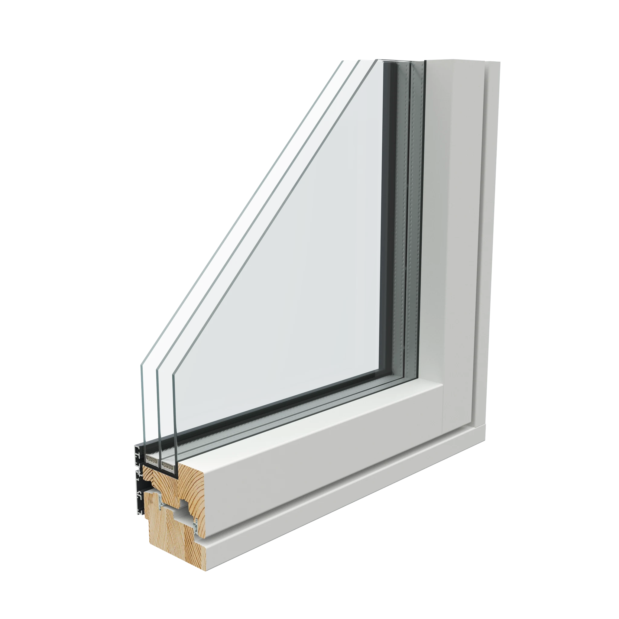 AruAL SlimLine W92F IN Modern puidust siseprofiil